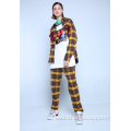 CHECK FLANNEL TROUSERS WITH DRAWSTRING